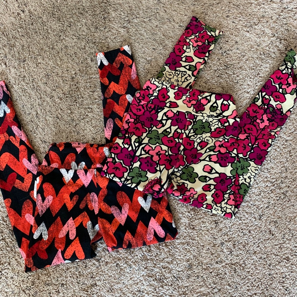 Lularoe leggings Tween size 2 Pair